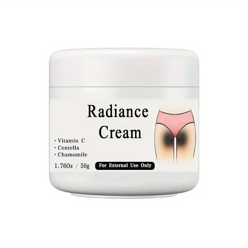 50g Radiance Cream for Illuminating Skin - Contains Vitamin C, For Private Parts, Underarm, Joints, Improve The Look Of Melanin, Illuminating Butt Thigh Inner Skin, 1.76Oz