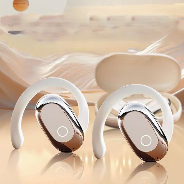 Wireless Bluetooth Earbuds Berlin Voice Ear Hanging OWS Adjustable Non In Ear Noise Reduction Earphones TWS Rotating 130 ° Unisex 360 ° Innovative Fit For All Smartphones