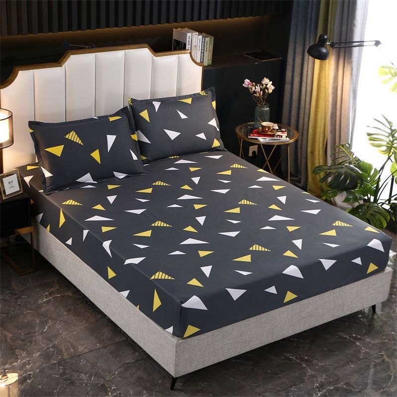 1 bedsheet(6.6'*7.6')+3 pillowcases (bedsheet size 200 * 230cm) 3pcs set #jiandan shenghuo