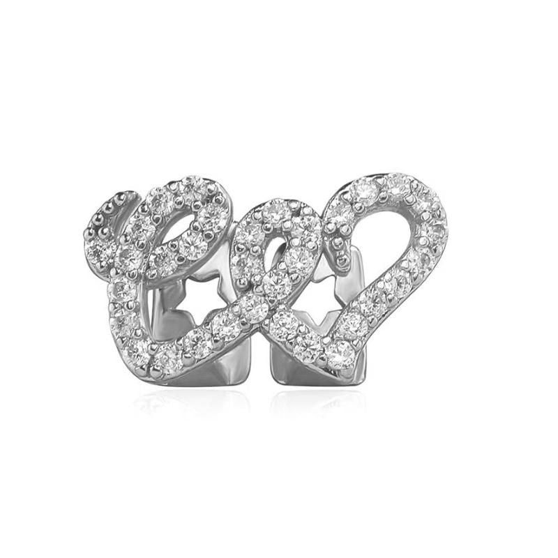 love shape teeth grillz hallow tooth grillz ice out bling bling grillz for woman hip hop rapper body jewelry for women gift for her fashion accessories for woman