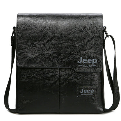 Men PU leather single shoulder bag fashion shoulder bag business bag men's crossbody bag business cross-body sling bag