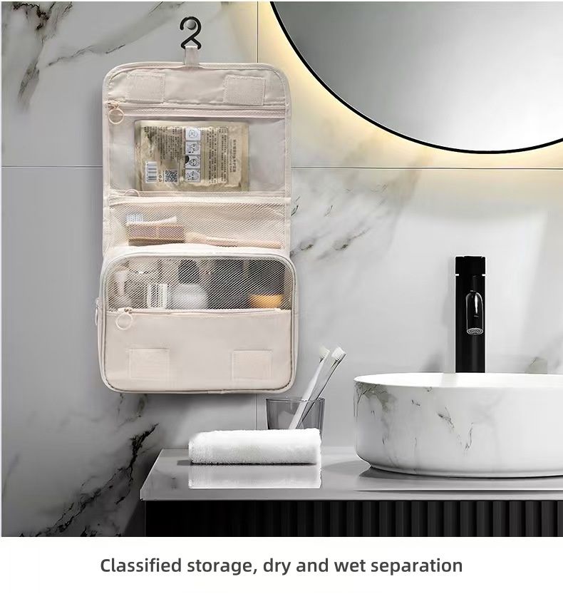 Makeup bag Women's portable large capacity storage bag Folding travel skincare toiletry bag box storage bag