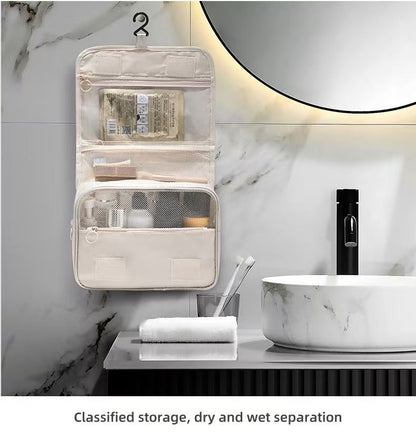 Makeup bag Women's portable large capacity storage bag Folding travel skincare toiletry bag box storage bag