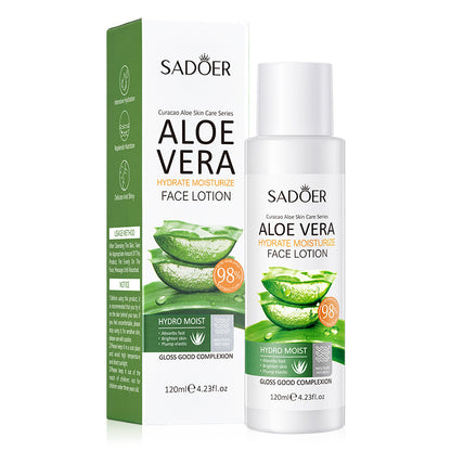 SADOER 27PCS Skin Care Set Aloe Vera Moisturizer Whitening Gift Set Face Lotion + Face Toner + Face Serum + Exfoliating Gel + Eye Cream + 20PCS Good Night Gel Masks + Hand Cream + Lip Balm Moisturizin