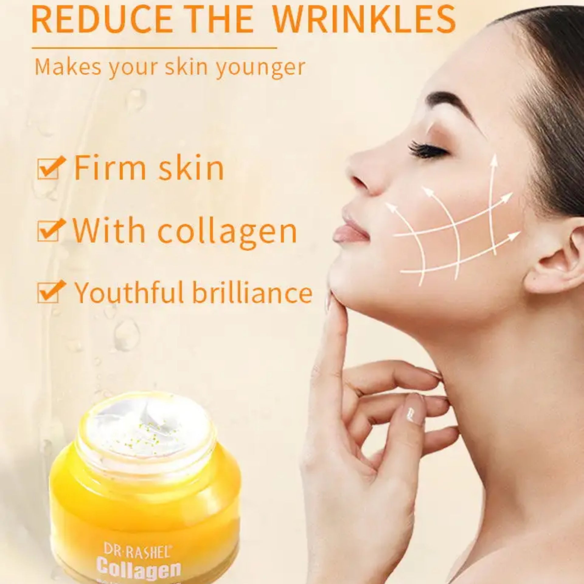 Dr. Rashel Collagen Multi-Lift Ultra Glow Day Cream Wrinkles Pigmentation Dark Spots Natural Tone - DR RASHEL