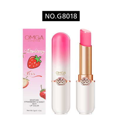 Honey Peach Girl's Color Changing Lipstick Moisturizing, Moisturizing and Makeup Keeping Honey Peach Crystal Jelly Warm lipstick
