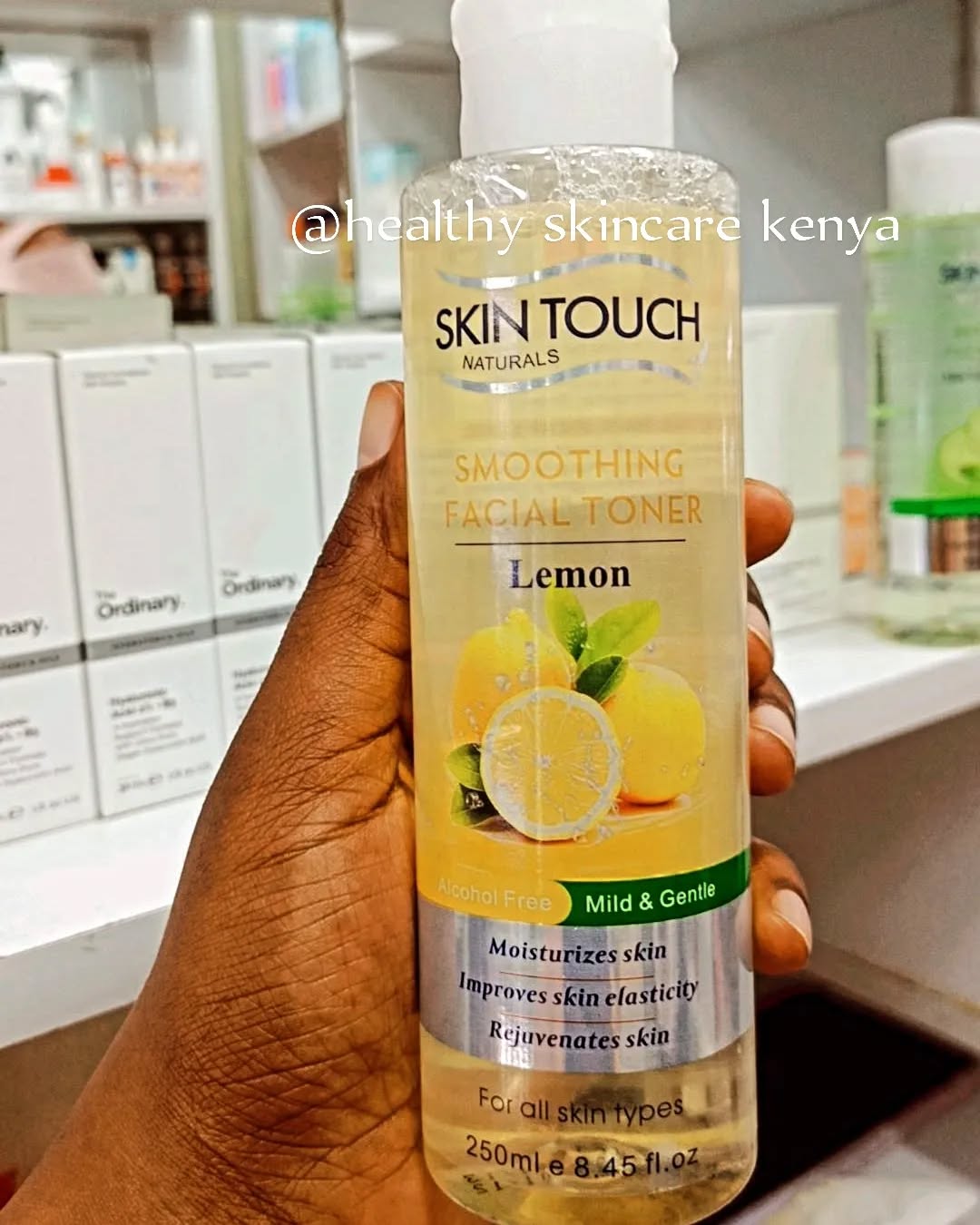 Skin Touch Lemon Extract Brightening Facial Toner Extract Cleanses, Freshens and Stimulates Skin Formulated For All Skin Types Contains Natural Extracts Anti-aging and Exfoliating