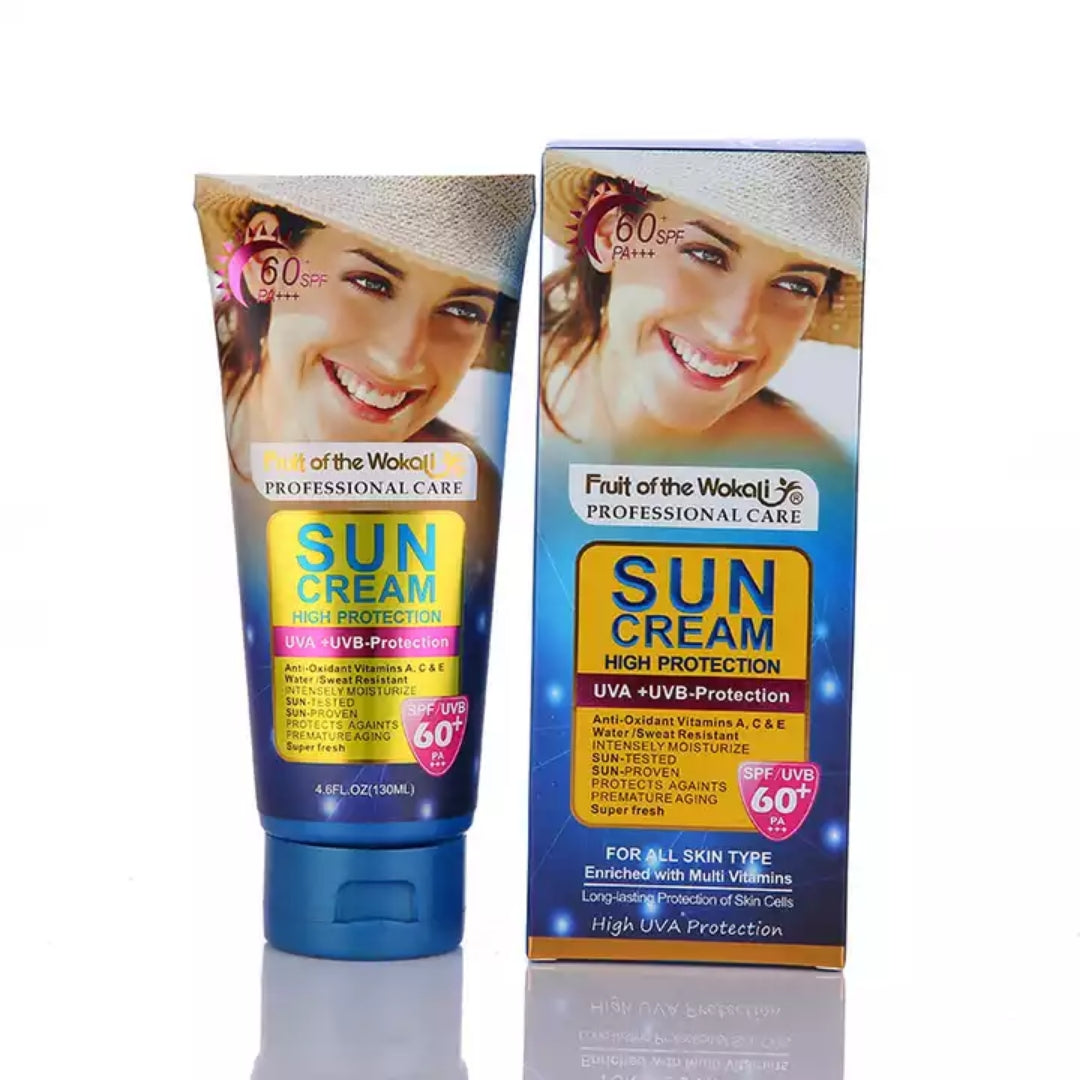 Fruit Of The Wokali Sun Cream SPF 60+ UVA + UVB Block High Protection Sunscreen Sun Screen