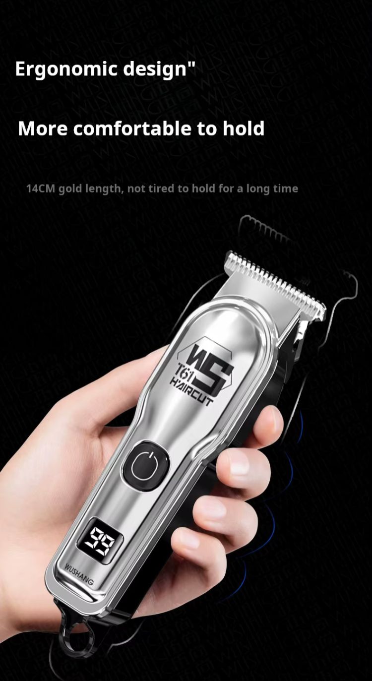 Hair Clipper USB Electric Rechargeable Electric Hair Clipper Professional Hair Trimmer Electric Hair Clipper Oil Head Carved Bald Wigs Hair Cutting Tools Shaping Shaving Machine