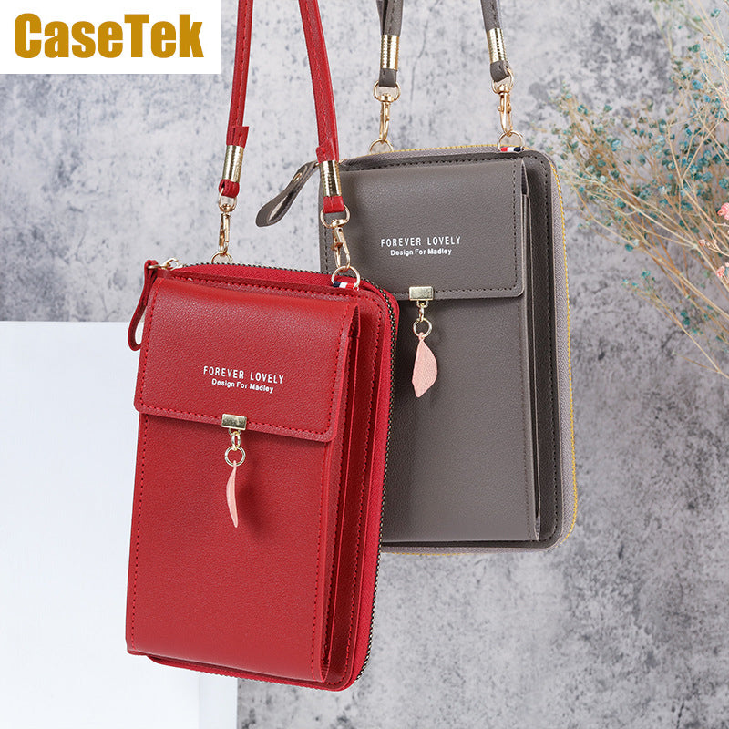 New Arrival Wallet phone bag PU leather purse small sling bag ladies fashion crossbody shoulder bag Casetek handbags