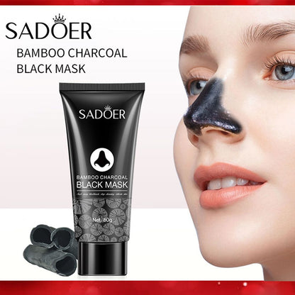 Bamboo Charcoal Blackhead Absorbing Nose Mask Stickers, SADOER T-zone Care Nose Stickers, 60g