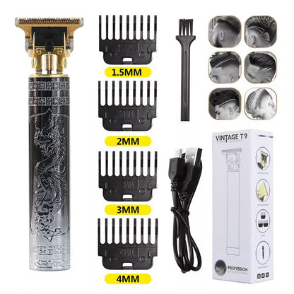 Rechargeable Shaving Machine Electric Shavers Retro Buddha Head Hair Clipper Barber Cordless Professional Hair Trimmers For Men Clipper Hair Cutting Machine Shaver