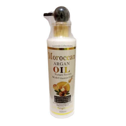 Moroccan Argan Oil Lotion With Vitamin C & E Body Nature Secret Brightening whitening Corrector Moisturizing
