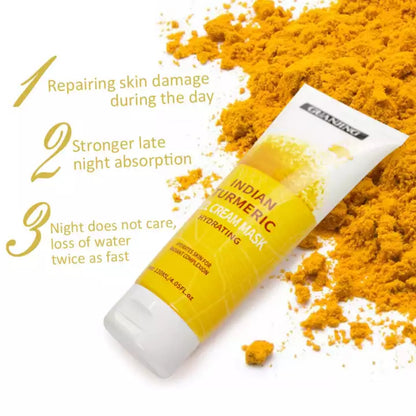 Indian Turmeric Gel Cream Mask - Hydrating Radiant Complexion skin