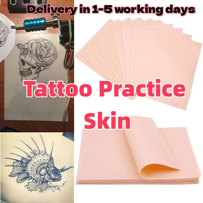 Blank Tattoo Practice Skin, Pink Silicone Skin, Practice Skin