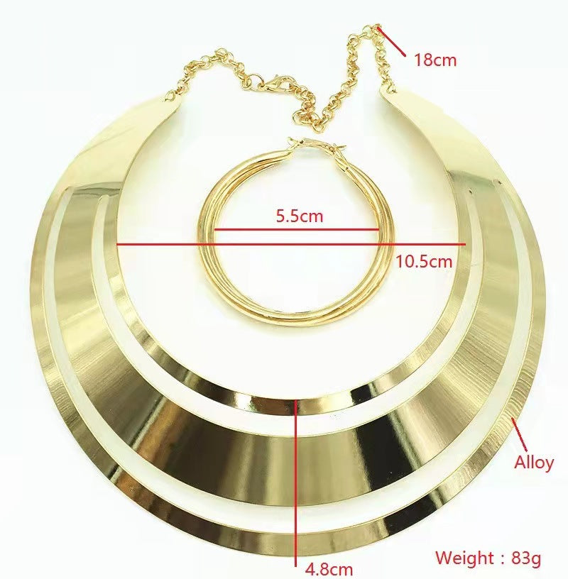 Amazon hot-selling women&apos;s earrings explosion-proof multi-layer tassel earrings earrings gold