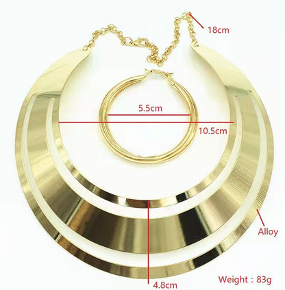 Amazon hot-selling women&apos;s earrings explosion-proof multi-layer tassel earrings earrings gold