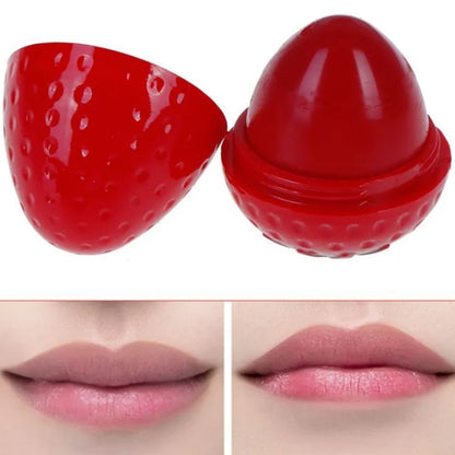 Strawberry Shape Strawberry Lipbalm Gloss Lip Balm - Vaseina