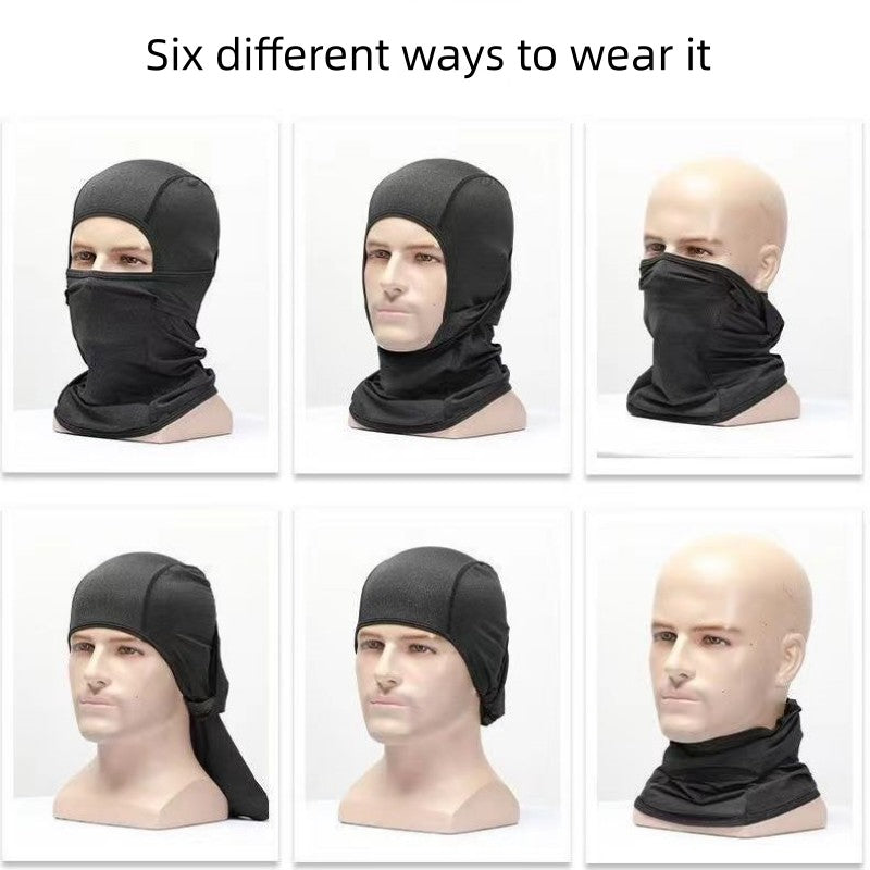 Outdoor sports riding mask balaclavas windproof dustproof breathable male and female motorcycle head cover facial sunscreen head set