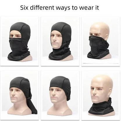 Outdoor sports riding mask balaclavas windproof dustproof breathable male and female motorcycle head cover facial sunscreen head set