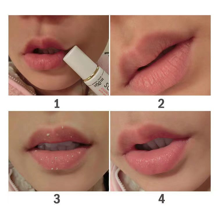 1pc Protect Lip Scrub Moisturizing Remove Dead Skin Exfoliating Anti-Aging Pink Full Lip Lightening Cream Gel