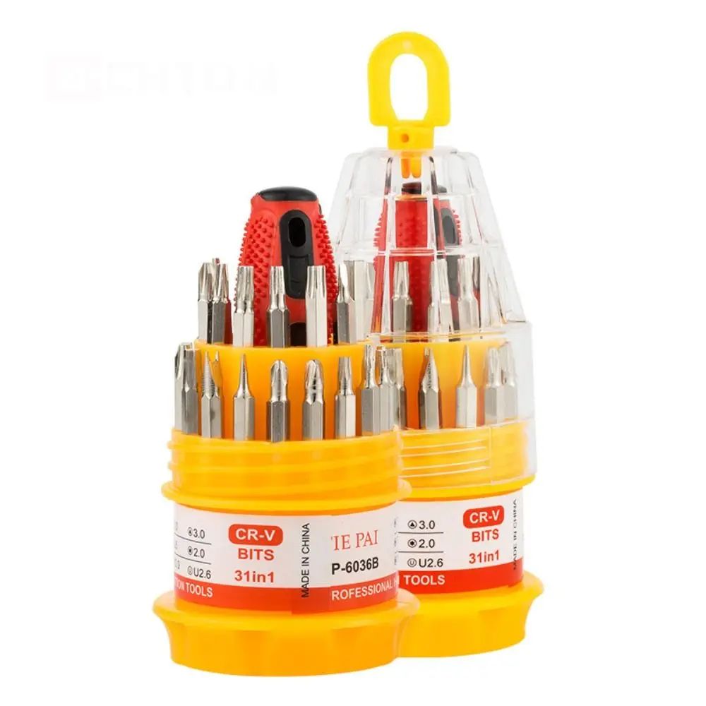 31 in 1 Mini Screwdriver Set Disassemble Repair Tool Kit Screwdriver Kits Maintenance Driver Screw Batch Pagoda Type