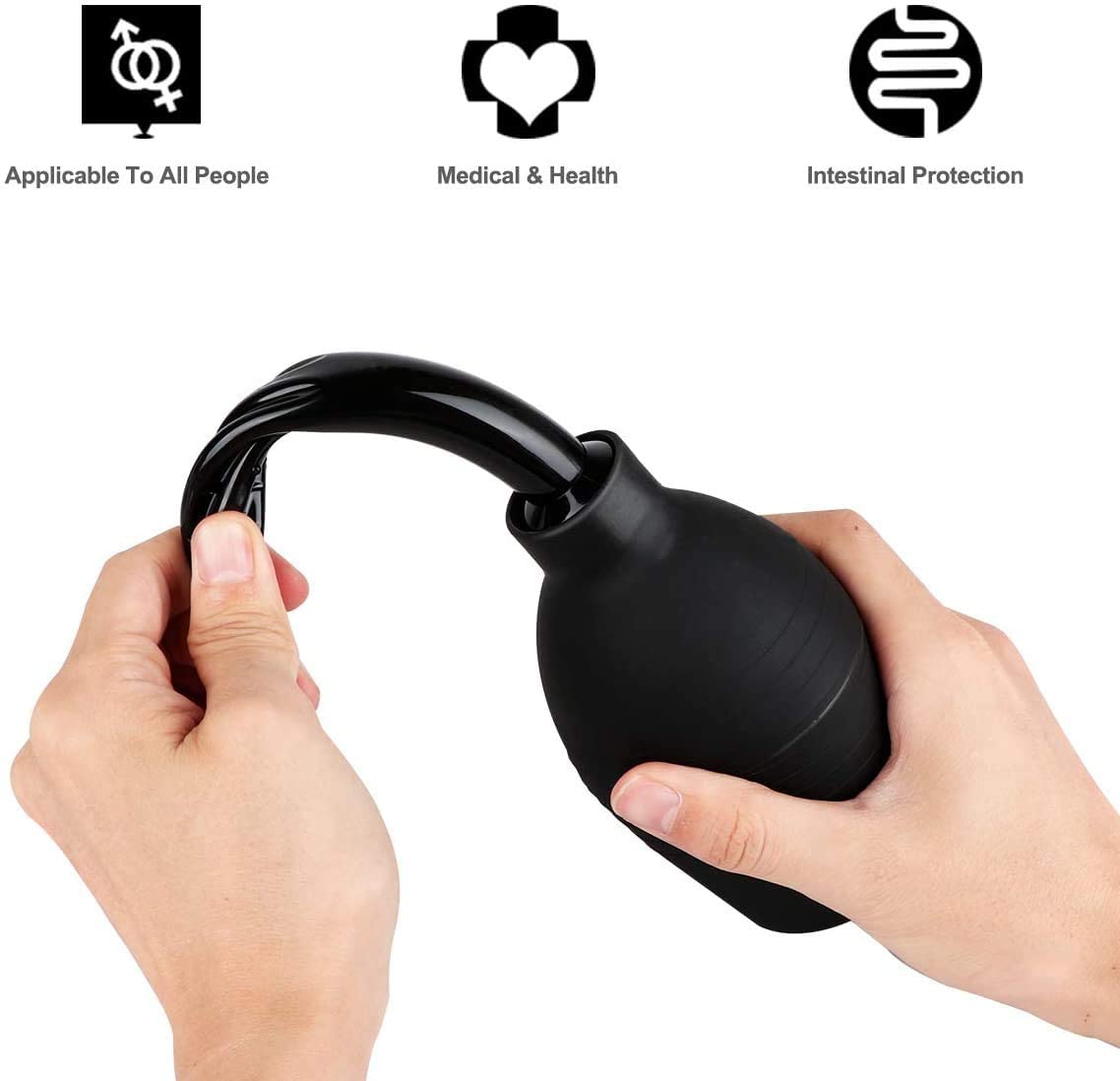 310ml Enema Douche Clean and Healthy Wash Flusher System for Men Women Made of Comfortable Silicone Anal Shower