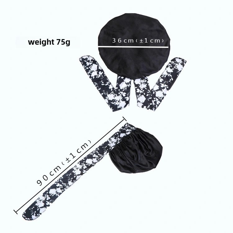 Satin Headscarf Hat Sleeping Bonnet Curly Hair Wrap Silk Cap Fashion Wide Soft Elastic Springy Band Head Scarf Headwear Pure Color Night Sleep Hat Nightcap Head Cover