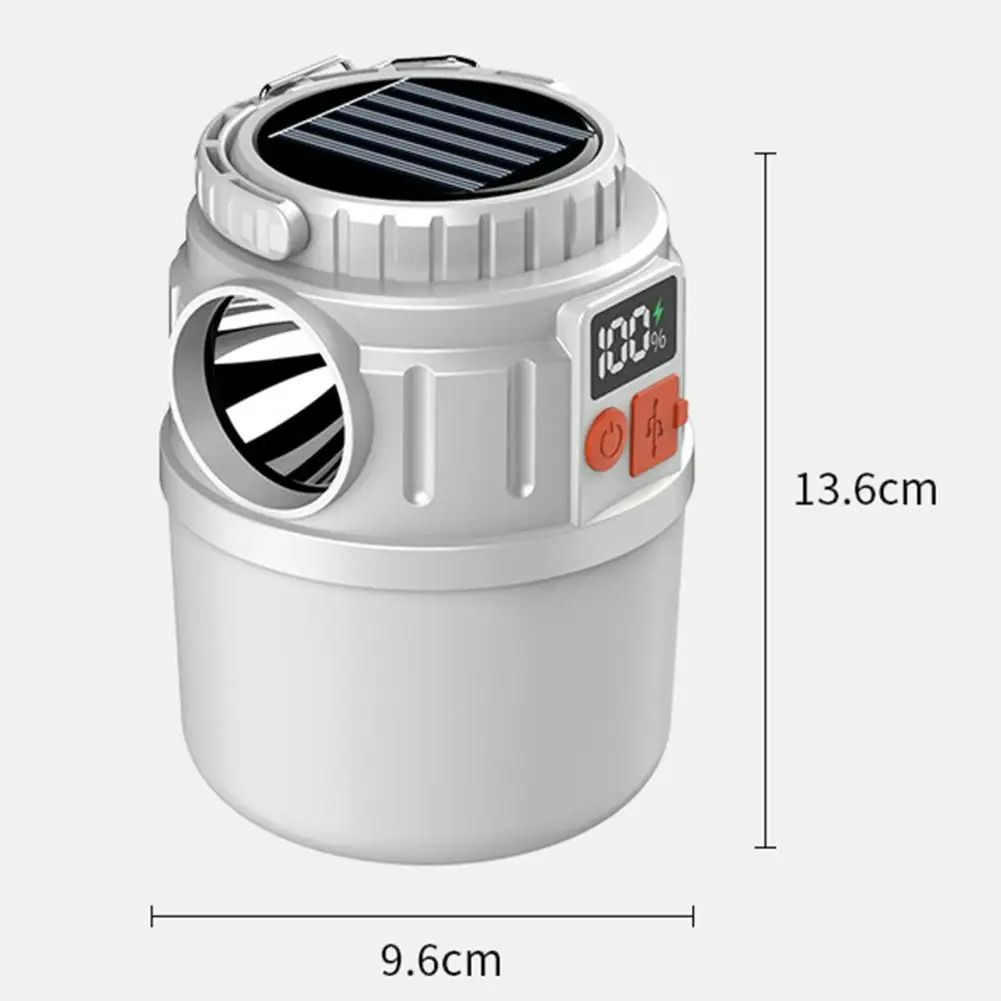 Solar Camping Light Power Bank LED Camping Lanterns 6 Gears Remote Control Waterproof Outdoor Tent Light Rechargeable Flashlight