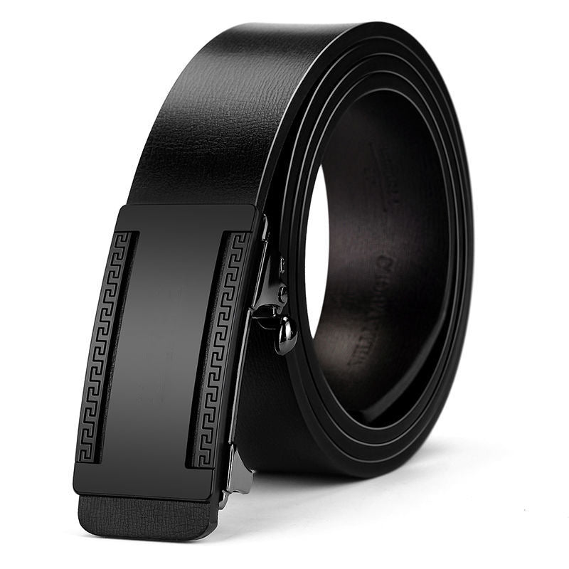 Men Belts Automatic Buckle Belt PU Leather Inner Wear Toothless High Quality Belts For Men Leather Strap Casual Business Jeans Belts Men Luxury Designer Brand