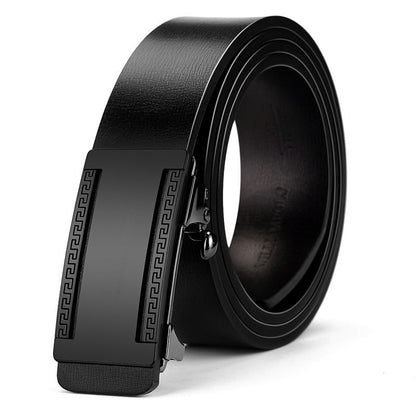 Men Belts Automatic Buckle Belt PU Leather Inner Wear Toothless High Quality Belts For Men Leather Strap Casual Business Jeans Belts Men Luxury Designer Brand