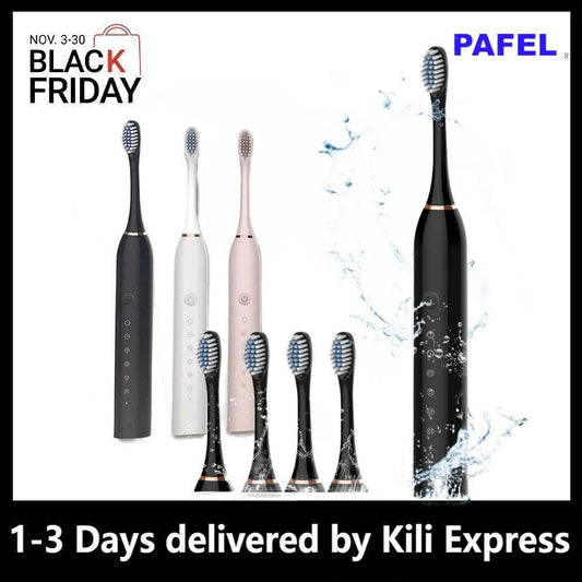 PAFEL X-3 Electric Toothbrush USB Charging Intelligent Timed Reminder With 6 Cleaning Modes IPX7 Waterproof Powerful Cleaning Electric toothbrushes