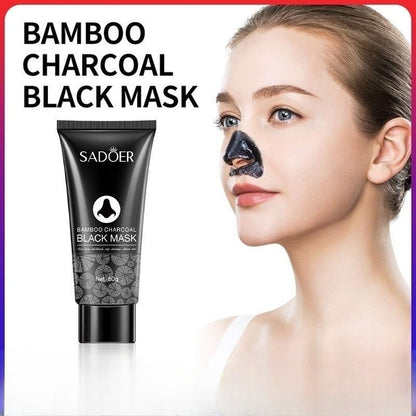 SADOER Bamboo Charcoal Blot Nose Mask gently cleans and draws out blackheads