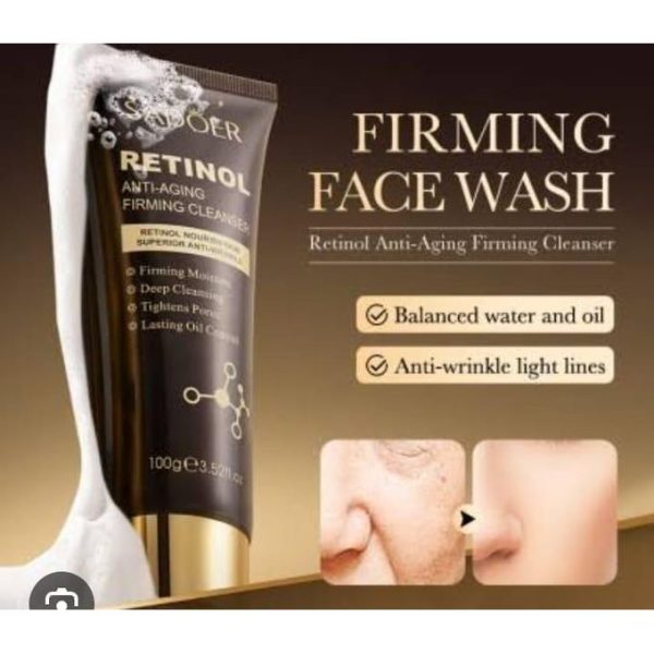 Retinol Facial Cleanser Face Wash Foam Face Cleanser Moisturizing Facial Cleansing Face Firming Skin Care Products